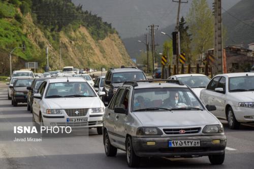 ترافیک سنگین در همه جاده های شمالی