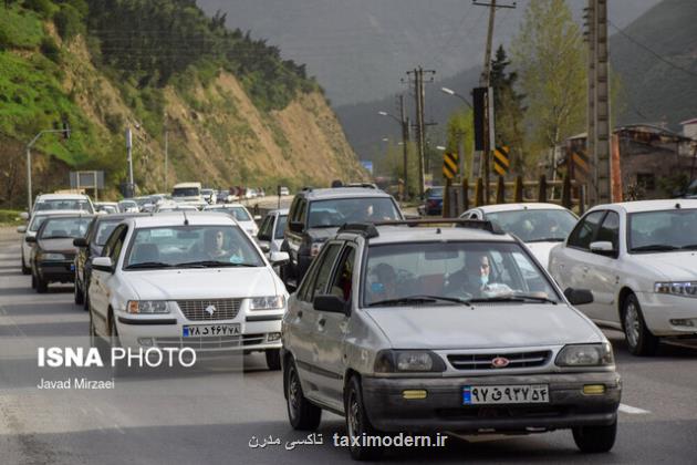 ترافیک سنگین در همه جاده های شمالی